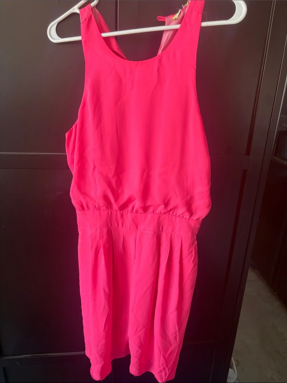 Women's Hot Pink Sleeveless Summer Jumper